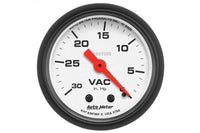 AutoMeter 2-1/16" Vacuum, 0-30 In HG, Phantom (5784)
