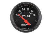 AutoMeter 2-1/16" Voltmeter, 16-36V, Air-Core, Z-Series (2651)