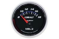 AutoMeter 2-1/16" Voltmeter, 8-18V, Air-Core, Cobalt (6192)