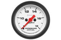 AutoMeter 2-1/16" Wideband Air/Fuel Ratio, Analog, 8:1-18:1 AFR, Phantom (5770)