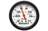 AutoMeter 2-5/8" Boost/Vacuum, 30 in HG/20 PSI, Mechanical, Phantom (5801)