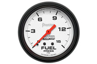 AutoMeter 2-5/8" Fuel Pressure Gauge, 0-15 PSI, Mechanical, Phantom (5810)