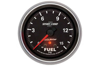 AutoMeter 2-5/8" Fuel Pressure Gauge w/ Peak & Warn, 0-15 PSI, Stepper Motor (7661)