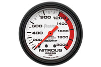 AutoMeter 2-5/8" Nitrous Pressure Gauge, 0-2000 PSI, Mechanical, Phantom (5828)