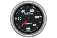 AutoMeter 2-5/8" Oil Pressure 0-100 PSI Mechanical Sport-Comp II (7621)