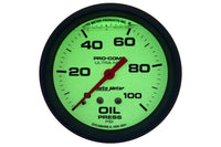 AutoMeter 2-5/8" Ultra Nite Oil Pressure Gauge, 0-100 PSI, Mechanical (4221)