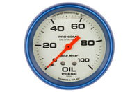 AutoMeter 2-5/8" Ultra Nite Oil Pressure Gauge, 0-100 PSI, Mechanical (4221)