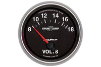 AutoMeter 2-5/8" Voltmeter, 8-18V, Air-Core, Sport-Comp II (7691)