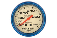 AutoMeter 2-5/8" Water Temperature, 140-280 °F, 6 FT., Mechanical, Ultra-Nite (4531)