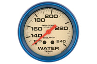 AutoMeter 2-5/8" Water Temperature Gauge, 120-240°F, 6 FT, Mechanical, Ultra-Nite (4532)