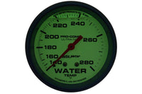AutoMeter 2-5/8" Water Temperature, Liquid Filled, 140-280°F, Mechanical (4231) - view 2