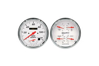 AutoMeter 2 Pc. Gauge Kit, 5" Quad & Tach/Speedo, Arctic White (1352)