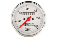 AutoMeter 3-1/8" Speedometer, 0-120 MPH, Mechanical, Arctic White (1396)