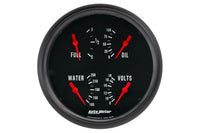 AutoMeter 5" Quad Gauge, 100 PSI/100-250 °F/8-18V/0-90 Ω, Z-Series (2819)