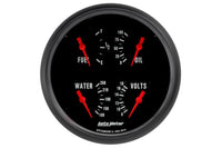 AutoMeter 5" Quad Gauge, 100 PSI/100-250°F/8-18V/240-33 Ω, Z-Series (2810)