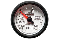 AutoMeter 52mm Phantom II Mechanical -30 to 30 PSI Boost/ Vacuum Gauge (7503) illuminated