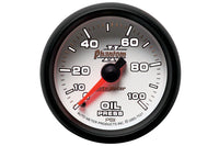 AutoMeter 52mm Phantom II Mechanical 0-100 PSI Oil Pressure Gauge (7521) illuminated