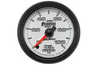 AutoMeter 52mm Phantom II Stepper Motor 0-100 PSI Oil Pressure Gauge (7553)