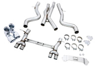 AWE Track Edition catback exhaust for F8X M3 and M4 models offers performance tailored for the S55 engine (3020-43087/3020-42082) chrome tips