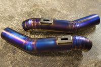 Boost Logic Nissan R35 GTR 3" Titanium Intake Kit (02010811) blued titanium finish with MAF flange