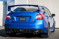 Borla S-Type Cat Back Exhaust for 2015-2021 VA Subaru WRX (140595) with polished tips installed on STi