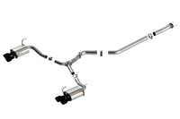 Borla S-Type Cat Back Exhaust for 2015-2021 VA Subaru WRX (140595CB) with black chrome tips