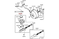 Mitsubishi OEM Brake Master Cylinder for Mitsubishi Evo 8/9 MR977089 diagram
