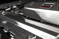 COBB Redline Carbon Fiber Radiator Shroud for Gen 2 2017-2020 Ford Raptor (4F2660) installed on Raptor with  3.5L EcoBoost