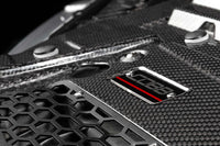 COBB Redline Carbon Fiber Radiator Shroud for Gen 2 2017-2020 Ford Raptor (4F2660) installed on Raptor with  3.5L EcoBoost