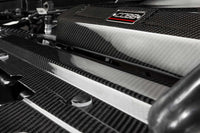 COBB Redline Carbon Fiber Radiator Shroud for Gen3 2021+ Ford Raptor with 3.5L EcoBoost (4F3660) installed