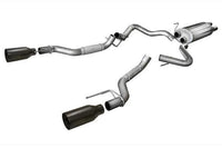 Corsa 3" Cat Back Exhaust for 2017-2020 Gen2 Ford F150 Raptor (14397BPC) black powdercoat finish