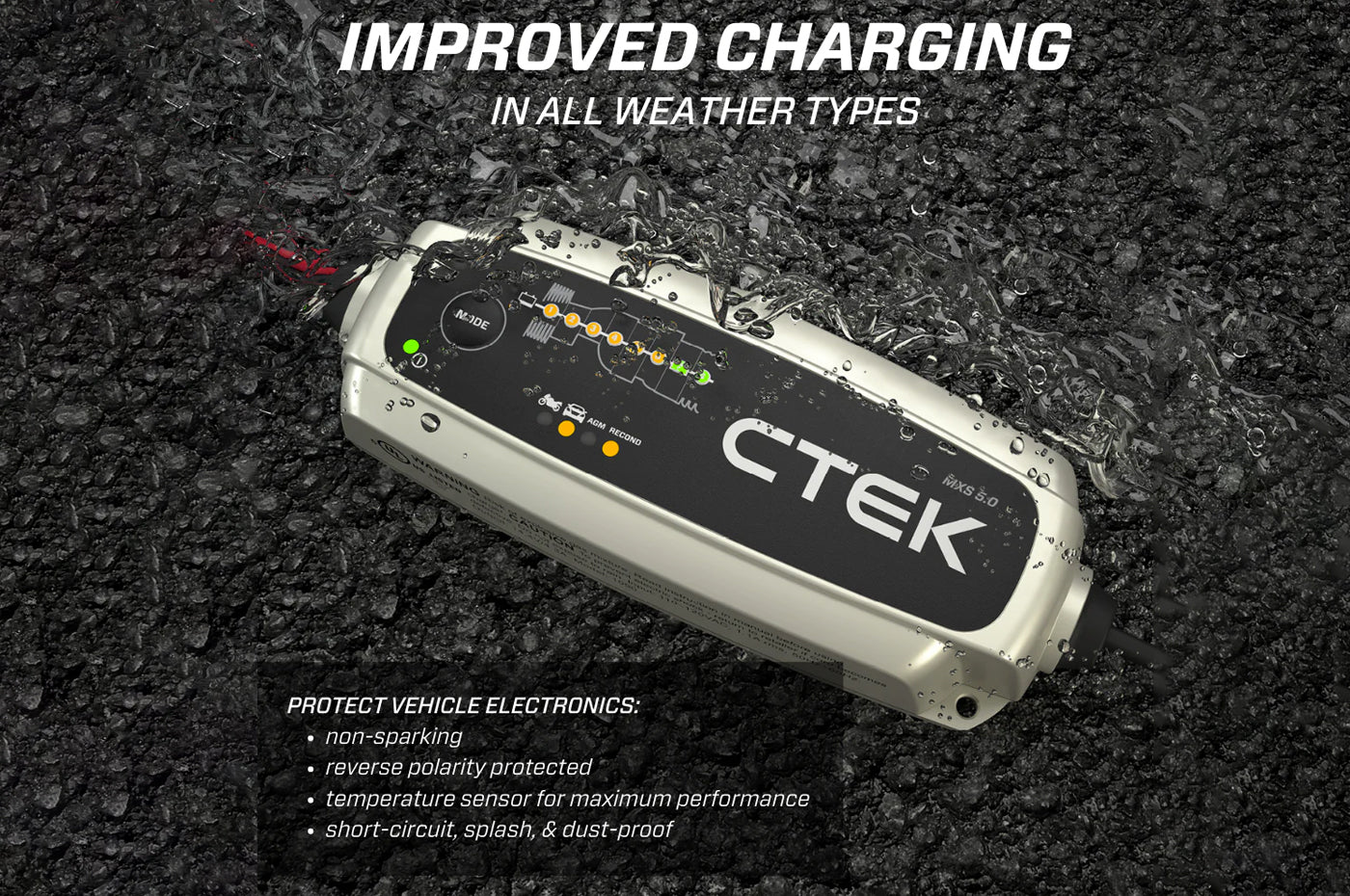 40-206 CTEK MXS 5.0 Battery Charger for All 12V Batteries