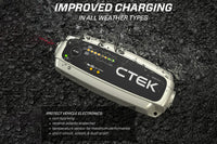 CTEK MXS 5.0 Battery Charger for 12 Volt Batteries (40-206) in all weather types