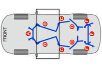 Cusco Power Brace Floor Center for Mitsubishi Evo X (566 492 C) chassis brace diagram 