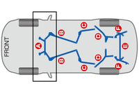 Cusco Power Brace Floor Front for Mitsubishi Evo X (566 492 FF) diagram
