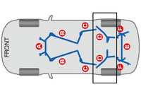 Cusco Power Brace Rear Member for Mitsubishi Evo X (566 492 RM) diagram