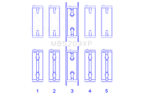 King Mitsubishi 4G63/4G64 7 Bolt 2nd Gen DSM and EVO I-IV Performance Main Bearing Set - Size STD