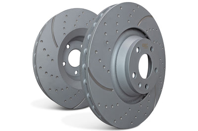 EBC 3GD Sport Series Slotted Rotors for 2017-2020 Ford F150 Raptor (GD7462) front and rear rotors