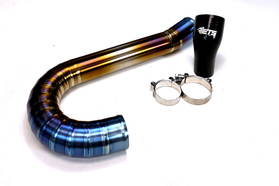 ETS Lower Intercooler Pipe for Evo 8/9 (Burned Titanium)