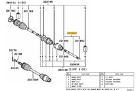 Mitsubishi Front Inner Axles - Evo 7/8/9 Right Hand Side 32068R MR953316