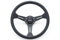 GReddy Sport Steering Wheel Black Edition 80mm Deep Dish (16600004) 80mm deep dish