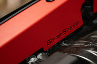 GrimmSpeed Fender Shrouds for 2022+ VB Subaru WRX (GRM113095RED) installed