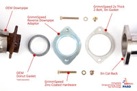 GrimmSpeed Subaru Downpipe to Aftermarket 3" Catback Adapter (GRM077046) breakdown information of parts