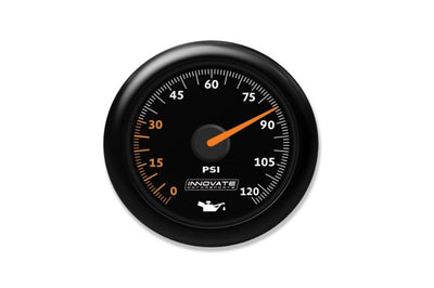 Innovate MTX-A Analog Oil Pressure Gauge 0-120psi - Black Dial (3859)