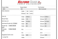 Kelford Camshafts for S58 2021+ G8X BMW M2/M3/M4 358-A Stage 1 cams specs