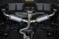 Magnaflow NEO Series Cat-Back Exhaust for 2023+ Toyota GR Corolla (19631) installed - view from underside