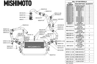 Mishimoto Performance FMIC & Intake Kit for 2022+ WRX (MMINT-WRX-22AI) front mount intercooler included parts diagram