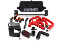 Mishimoto Performance FMIC & Intake Kit for 2022+ WRX (MMINT-WRX-22AIBKRD) black front mount intercooler with red piping