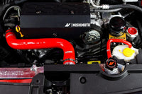 Mishimoto Silicone Radiator Hose Kit for 2022+ Subaru WRX (MMHOSE-WRX-22RD) red cooling system hoses installed on VB WRX