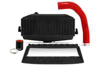 Mishimoto Performance Top Mount Intercooler Kit for 2022+ WRX (MMTMIC-WRX-22KBKRD) black intercooler and red charge pipe